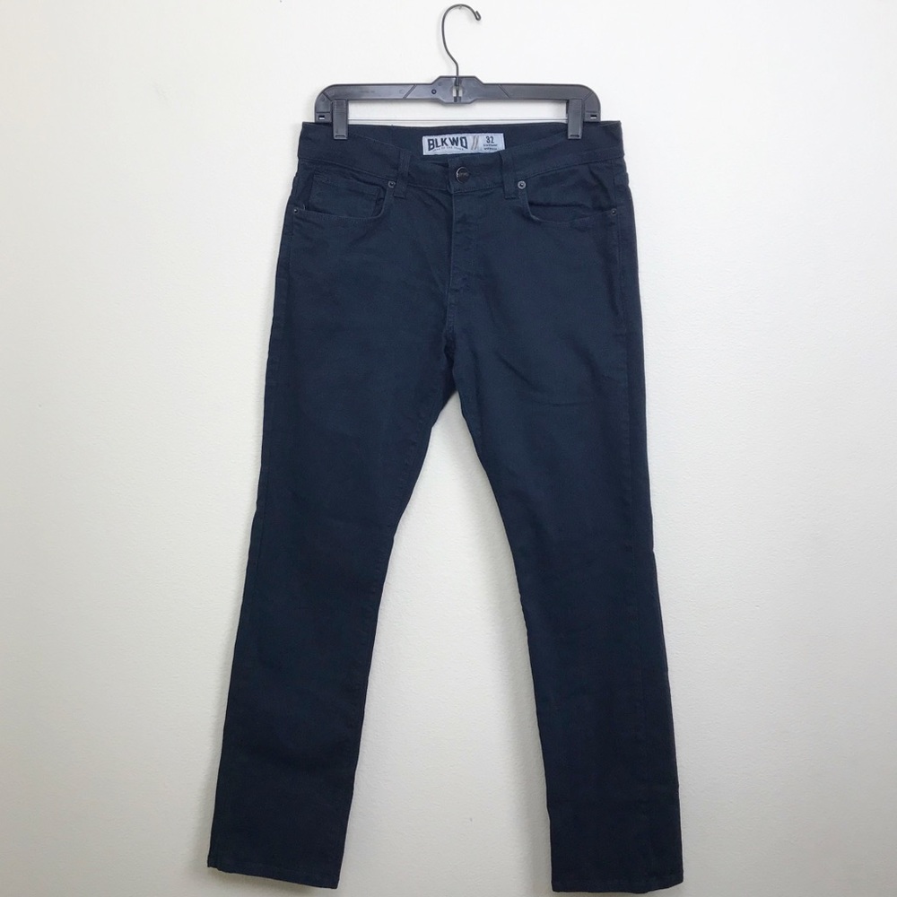 BLKWKD Navy Slim Straight Jeans